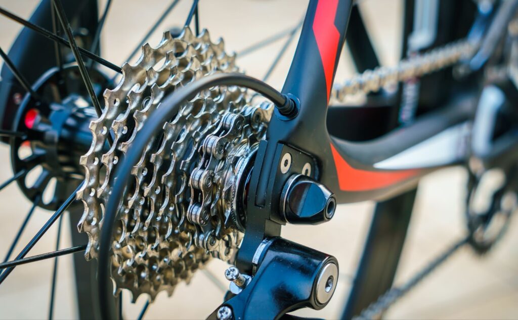 Close up of bikechain